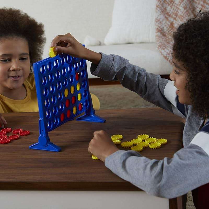 Hasbro Gaming Connect 4 Classic Grid, 4 in a Row Game, Strategy Board Games for Kids, 2 Players for Family and Kids, Easter Gifts for Boys and Girls, Ages 6+ - Image 4