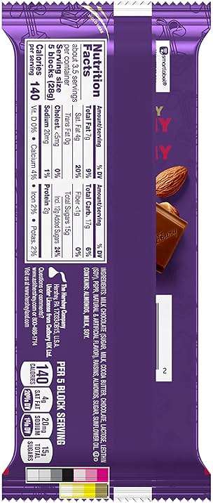 CADBURY DAIRY MILK Fruit & Nut Milk Chocolate Candy Bars, 3.5 oz (14 Count) - Image 3