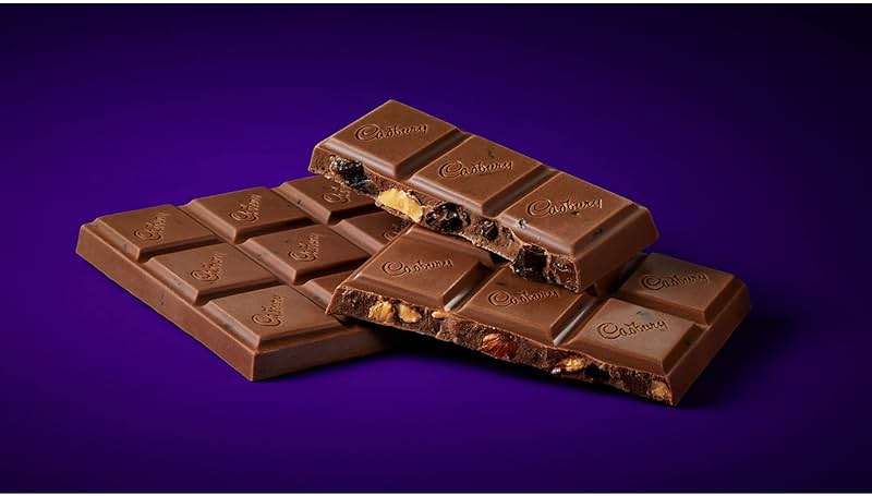 CADBURY DAIRY MILK Fruit & Nut Milk Chocolate Candy Bars, 3.5 oz (14 Count) - Image 4