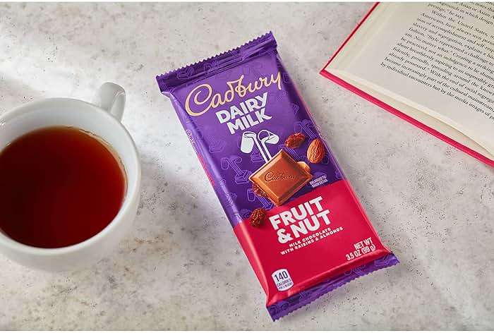 CADBURY DAIRY MILK Fruit & Nut Milk Chocolate Candy Bars, 3.5 oz (14 Count) - Image 5
