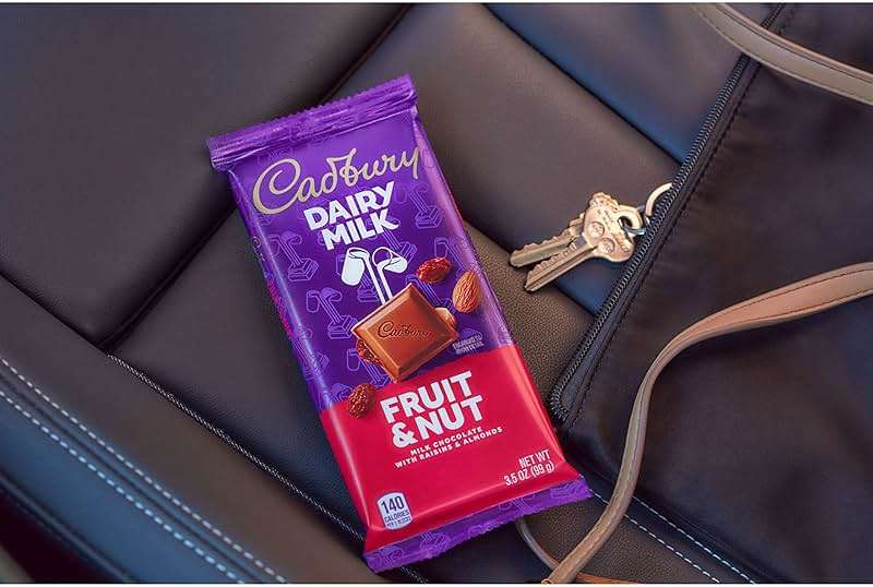CADBURY DAIRY MILK Fruit & Nut Milk Chocolate Candy Bars, 3.5 oz (14 Count) - Image 6