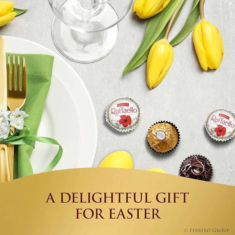 Ferrero Collection Gourmet Gift Box, 12 Assorted Confections with Hazelnut, Dark Chocolate and Coconut, 4.6 oz - Image 2