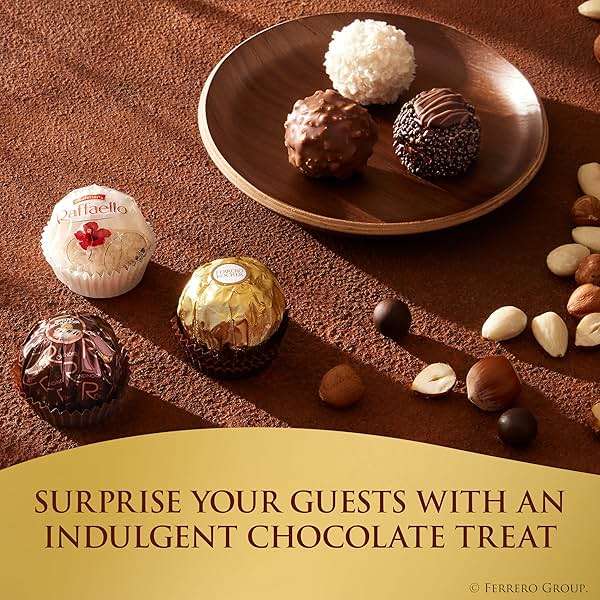 Ferrero Collection Gourmet Gift Box, 12 Assorted Confections with Hazelnut, Dark Chocolate and Coconut, 4.6 oz - Image 5