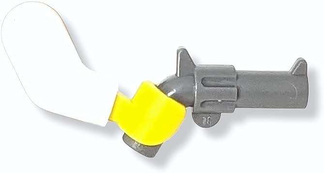 New 5 Lego Gray Hand Guns- Minifig Revolver Pistol Weapon- Indiana Jones/Police - Image 2