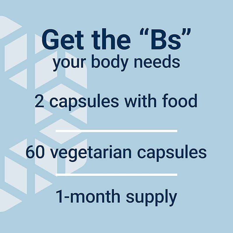 Life Extension BioActive Complete B-Complex, Heart, Brain and Nerve Support, Healthy Energy, Metabolism, Complete B Complex, 60 Vegetarian Capsules - Image 5