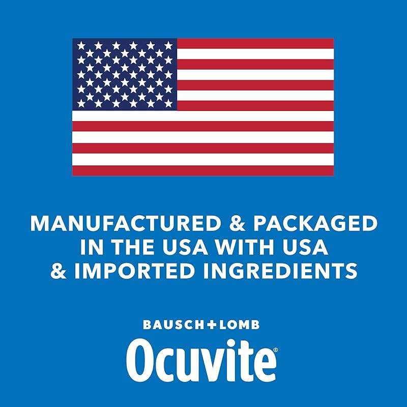 Ocuvite 50+ Eye Vitamin & Mineral Supplement, Multivitamin for Vision & Ocular Health with Omega-3, Zinc, Vitamins C & E, Lutein & Zeaxanthin, Zinc Supplements for Women and Men, 90 Softgels - Image 9
