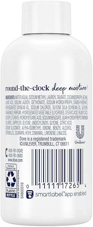 Dove Body Wash Deep Moisture for 24hr Lotion-Soft Skin Moisturizing Skin Cleanser with No Sulfates No Parabens 3 oz - Image 2