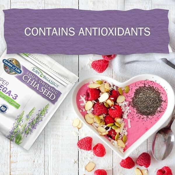 Garden of Life Raw Organics 100% Organic Chia Seeds for Smoothies and Pudding, Whole Seed Foods with Omega 3 Superfood, 28 Servings - Image 5