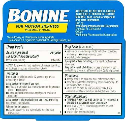 Bonine Raspberry Chewable Tablets for Motion Sickness, 16 (2 Pack), 16 Count (Pack of 2) - Image 4