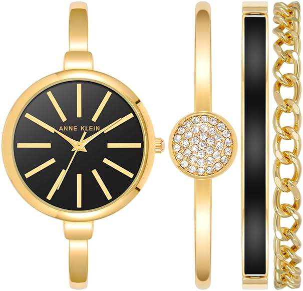 Anne Klein Women's Bangle Watch and Bracelet Set - Image 1
