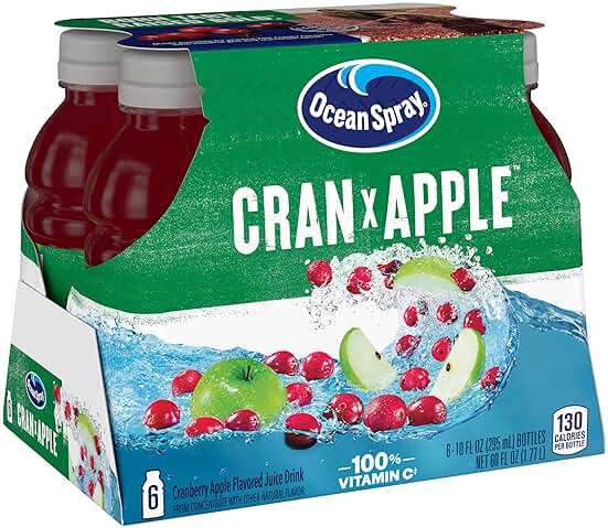 Ocean Spray Cran-Apple Juice Drink, 10 Ounce Bottle (Pack of 6) - Image 2