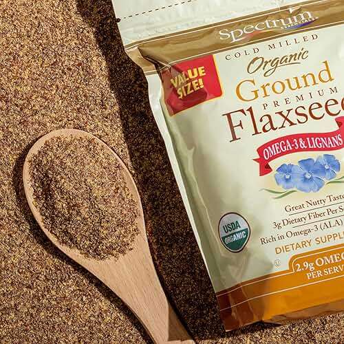Spectrum Essentials Organic Ground Flaxseed, Gluten Free, 24 Oz - Image 4