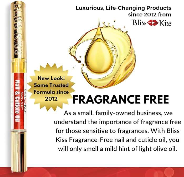 Bliss Kiss | Fragrance Free 4 Nail Oil Cuticle Pens w/Vitamin E & Jojoba⏤Nail Strengthener Nail Growth and Strengthening Serum for Brittle, Peeling, Breaking, Thin nails - Image 5