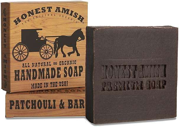Honest Amish Natural Patchouli and Bark Soap Bar - Image 2