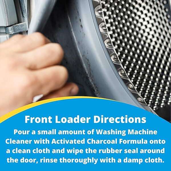 Carbona Washing Machine Cleaner with Activated Charcoal | Removes Odor-Causing Residues | Works in Standard & High Efficiency Washing Machines | 8.4 FL Oz, 1 Pack - Image 5
