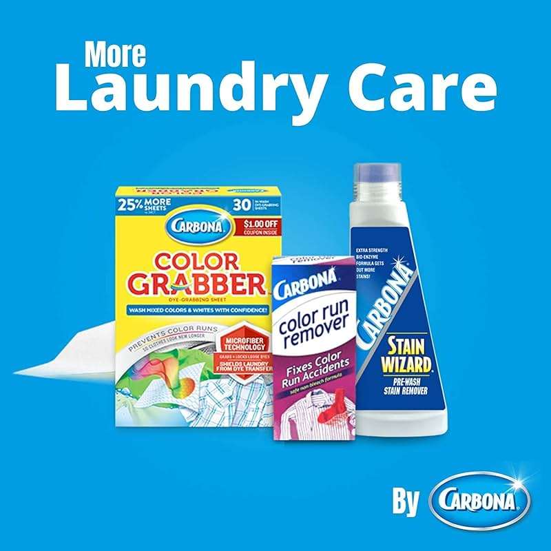 Carbona Washing Machine Cleaner with Activated Charcoal | Removes Odor-Causing Residues | Works in Standard & High Efficiency Washing Machines | 8.4 FL Oz, 1 Pack - Image 6