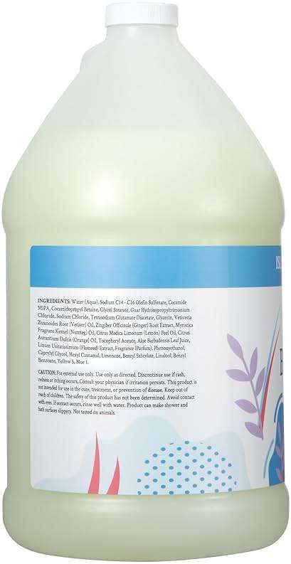 Ginger Lily Farms Botanicals Nourishing Body Wash, Island Tranquility, 100% Vegan & Cruelty-Free, Green Tea Lemongrass Scent, 1 Gallon Refill (128 fl. oz.) - Image 3