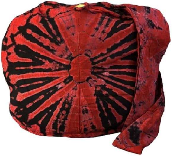 BTP! Tie Dye Sling Crossbody Shoulder Bag Purse Hippie Hobo Cotton Bohemian Colorful Firework - Image 1
