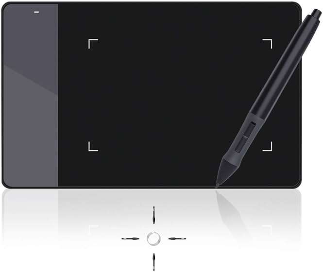HUION 420 OSU Tablet Drawing Tablet, Graphics Tablet with Digital Stylus, 4 x 2.23 inches Pen Tablet for Digital Art, Design & Animation, Work with Mac, PC - Image 1