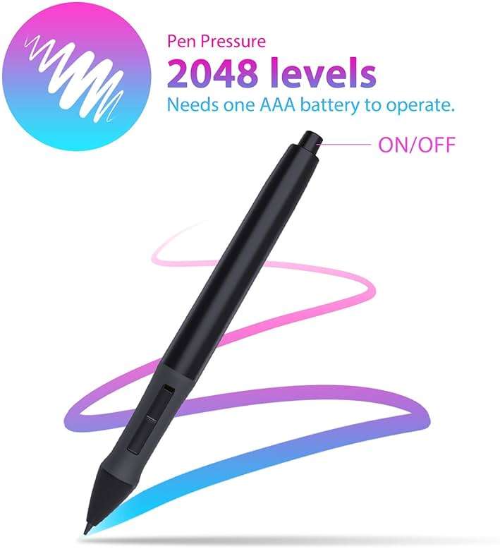 HUION 420 OSU Tablet Drawing Tablet, Graphics Tablet with Digital Stylus, 4 x 2.23 inches Pen Tablet for Digital Art, Design & Animation, Work with Mac, PC - Image 2