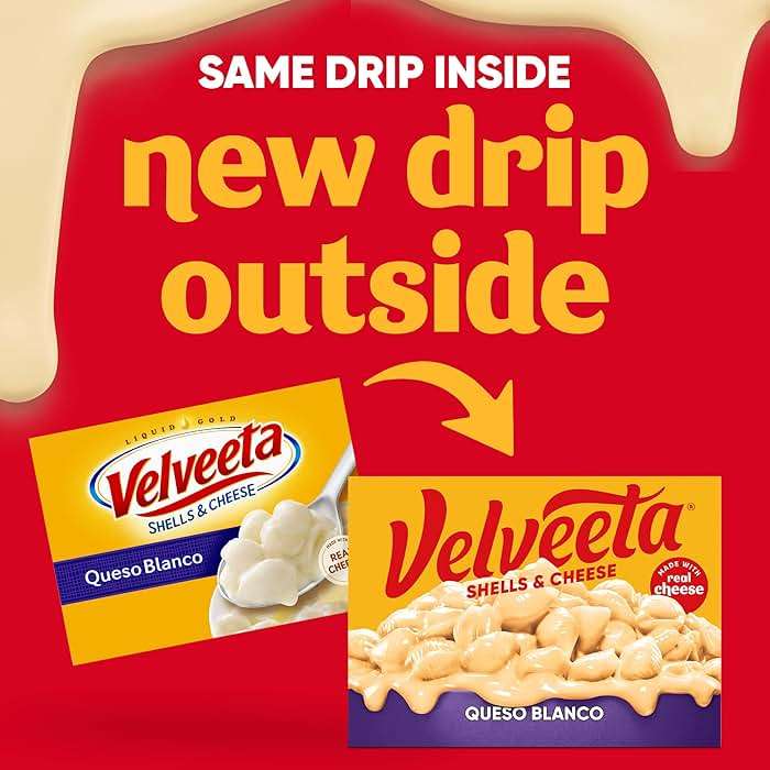 Velveeta Shells & Cheese Queso Blanco Shell Pasta & Cheese Sauce, 12 oz Box - Image 4