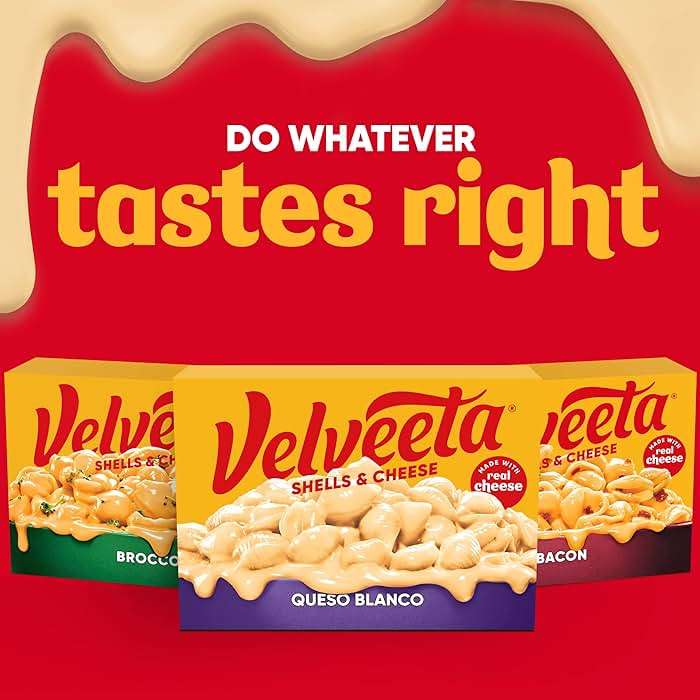 Velveeta Shells & Cheese Queso Blanco Shell Pasta & Cheese Sauce, 12 oz Box - Image 7