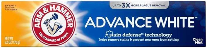 ARM & HAMMER Advance White Baking Soda & Peroxide Toothpaste, Extreme Whitening 4.3 oz (Pack of 2) - Image 1