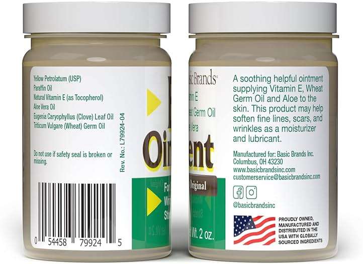 Basic Brands - Vitamin E Ointment - 2oz - Moisture Enhancing - Can Help Reduce Appearance of Scars, Stretch Marks, Fine Lines & Wrinkles - 2-Pack - Image 2