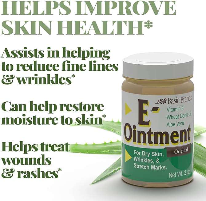 Basic Brands - Vitamin E Ointment - 2oz - Moisture Enhancing - Can Help Reduce Appearance of Scars, Stretch Marks, Fine Lines & Wrinkles - 2-Pack - Image 7