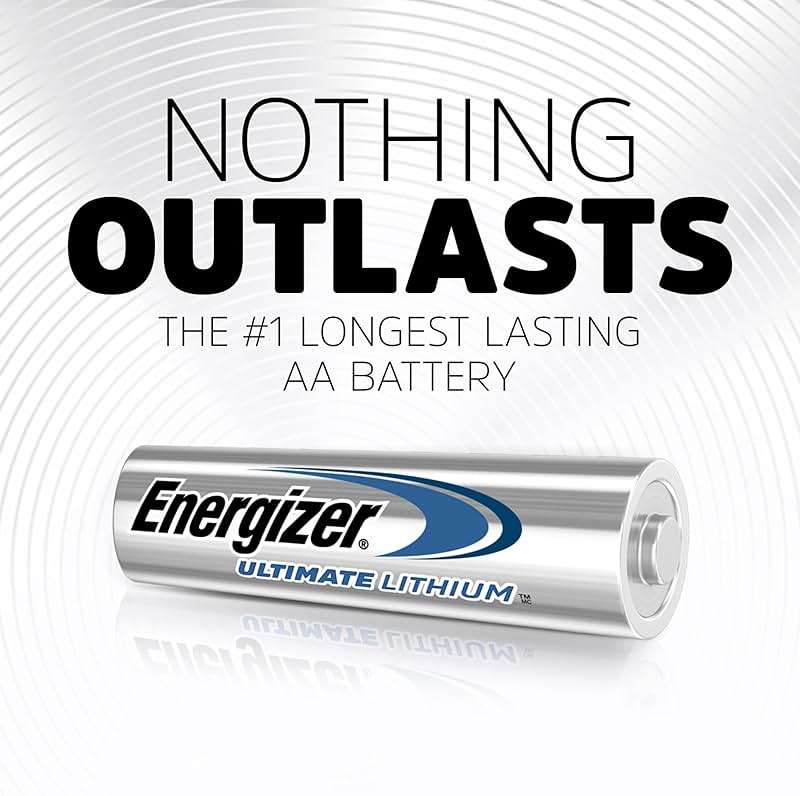 Energizer Ultimate Lithium AA Batteries (8 Pack), 1.5V Lithium Double A Batteries - Image 2
