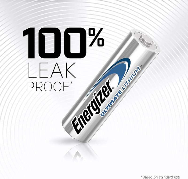 Energizer Ultimate Lithium AA Batteries (8 Pack), 1.5V Lithium Double A Batteries - Image 7