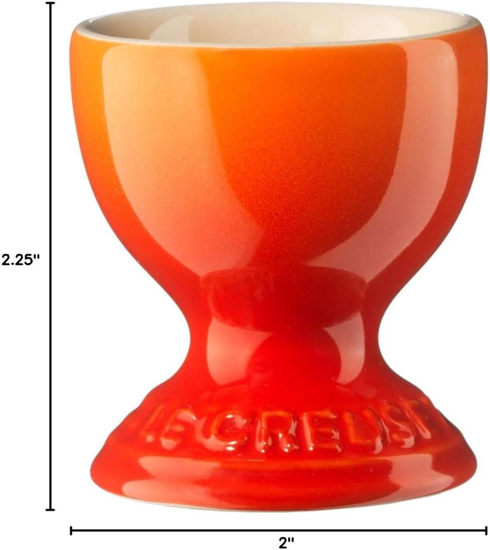 Le Creuset Stoneware Egg Cup, 2", Flame - Image 3