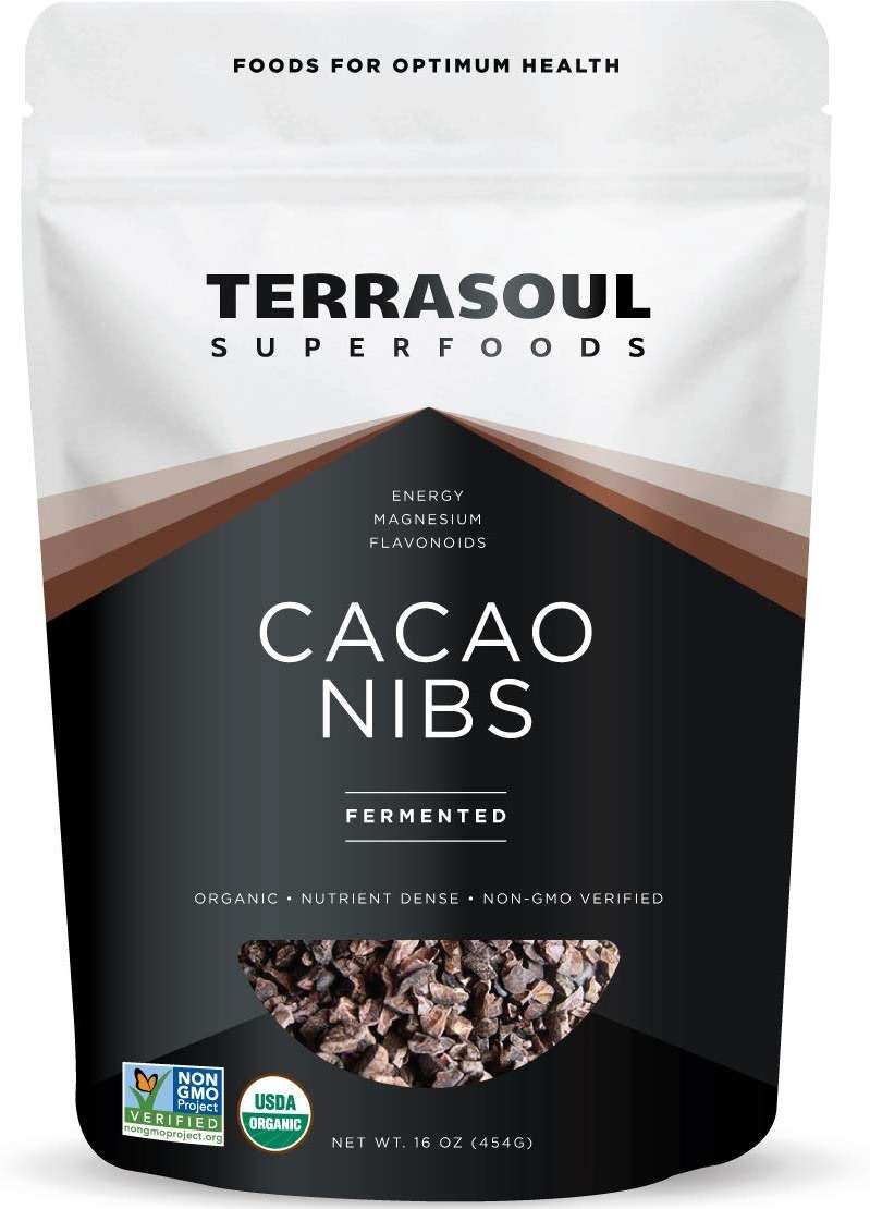 Terrasoul Superfoods Raw Organic Cacao Nibs, 16 Oz, Superfood Crunch for Smoothie Bowls, Nut Butter Spreads, Oatmeal and DIY Chocolate Creations - Image 1