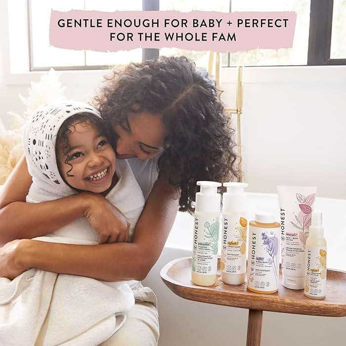 The Honest Company 2-in-1 Cleansing Shampoo Body Wash, Gentle for Baby, Naturally Derived, Tear-free, Hypoallergenic, Citrus Vanilla Refresh, 10 fl oz - Image 4