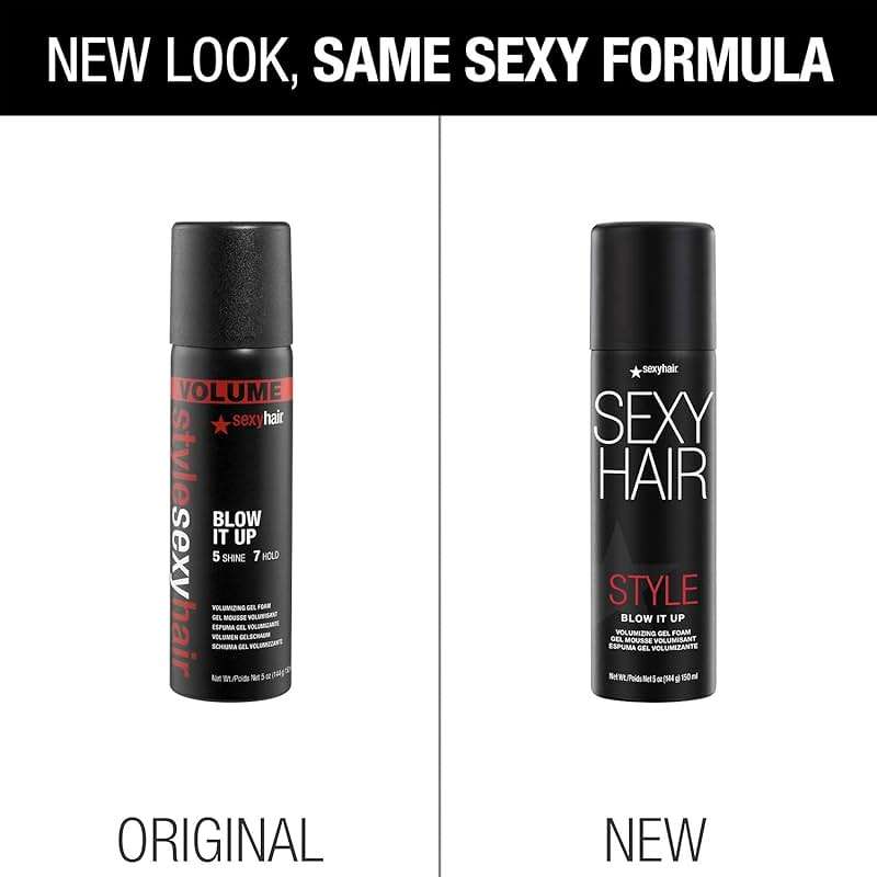SexyHair Style Blow It Up Volumizing Gel Foam, 5 Oz | Up to 50% More Volume | Adds Shine - Image 3