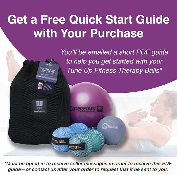 YOGA TUNE UP® Therapy Balls in Tote by Tune Up Fitness - Massage Balls for Trigger Point, Pressure Point & Myofascial Release - Use as Single or Peanut Ball for Pain Relief & Relaxation (Deep Purple) - Image 5