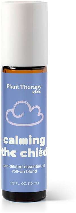 Plant Therapy Kids Calming The Child Essential Oil Blend 10 mL (1/3 oz) Relaxation and Soothing Blend, Tangerine, Lavender, & Roman Chamomile Essential Oils, Pure, KidSafe Pre-Diluted Roll-On - Image 2