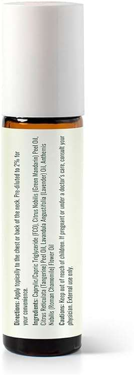 Plant Therapy Kids Calming The Child Essential Oil Blend 10 mL (1/3 oz) Relaxation and Soothing Blend, Tangerine, Lavender, & Roman Chamomile Essential Oils, Pure, KidSafe Pre-Diluted Roll-On - Image 8