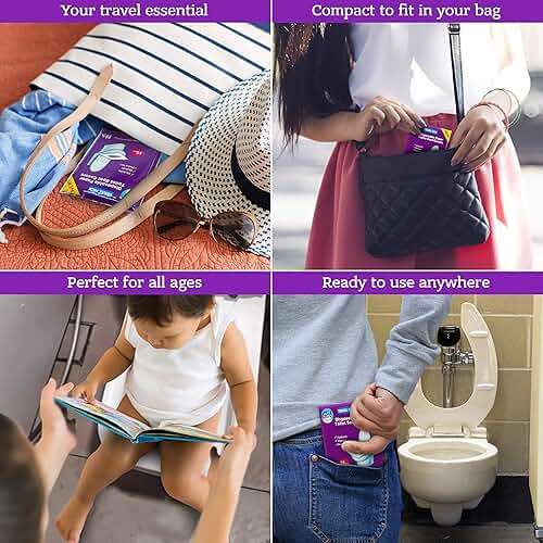 GoHygiene - Disposable Paper Toilet Seat Covers 8 Packs (80-Count) + 2 Free Packs (20-Count)! - Image 5