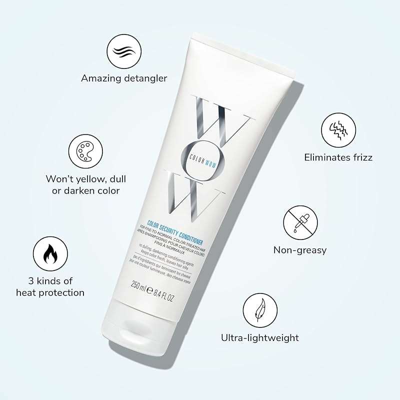 COLOR WOW Color Security Conditioner for Fine to Normal Hair – Weightless hydration for fine, thin, fragile hair | Detangles, nourishes + adds shine with Argan Oil | Color safe | Heat protection - Image 3
