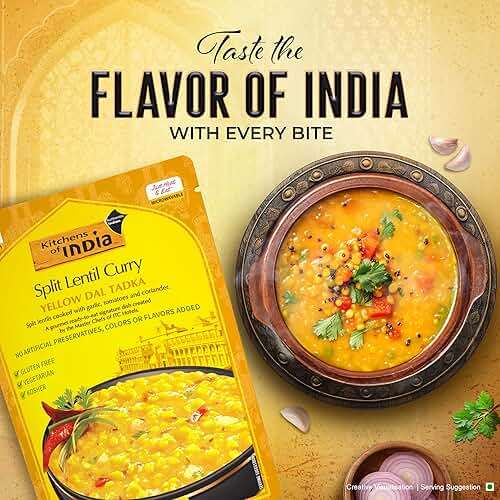Kitchens Of India Ready To Eat Yellow Dal Tadka, Split Lentil Curry, 10-Ounce Boxes (Pack of 6) - Image 4