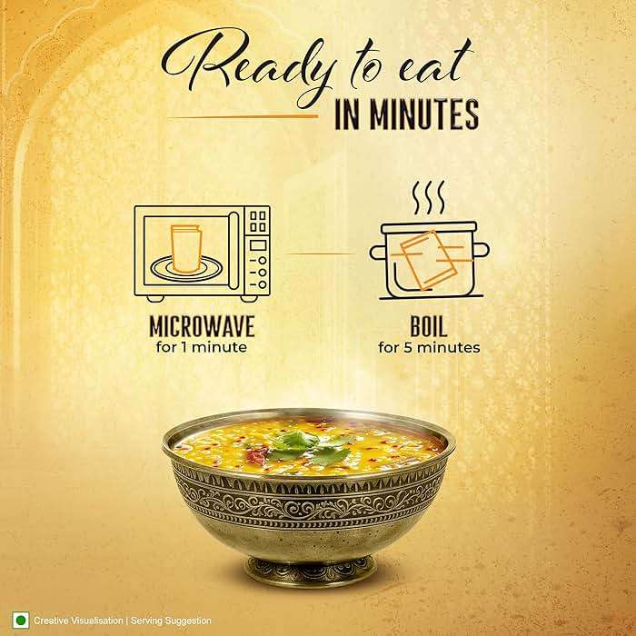 Kitchens Of India Ready To Eat Yellow Dal Tadka, Split Lentil Curry, 10-Ounce Boxes (Pack of 6) - Image 7