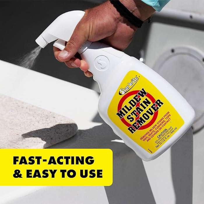STAR BRITE Professional-Grade Mildew & Mold Stain Remover + Cleaner - Instant Contact Stain Removal, Ideal for Marine & Outdoor Upholstery - Image 5