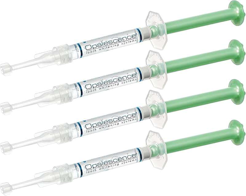 Opalescence 20% Teeth Whitening Refill Kit (4 Syringes) Carbamide Peroxide. Made by Ultradent, in Mint Flavor. Tooth Whitening Refill Syringes - B-5196-4 - Image 1