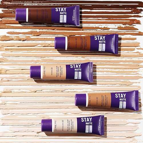 Rimmel London Stay Matte Liquid Mousse - 201 Classic Beige - Foundation, Lightweight, Shine Control, Oil-Free, 1oz - Image 4