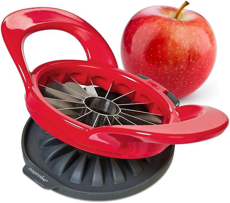 PrepWorks Dishwasher Safe Apple Slicer and Corer – 16-Slice Thin Apple Cutter with Safety Cover - Image 1