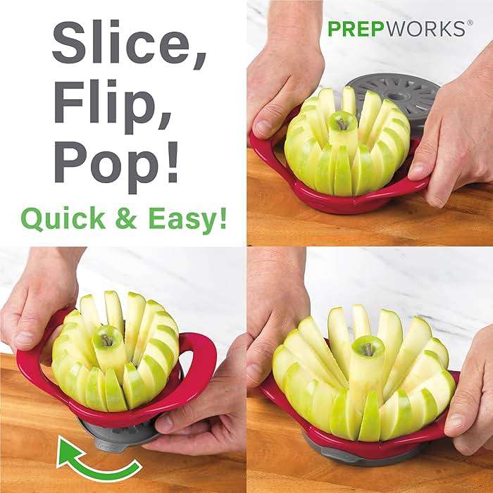 PrepWorks Dishwasher Safe Apple Slicer and Corer – 16-Slice Thin Apple Cutter with Safety Cover - Image 5