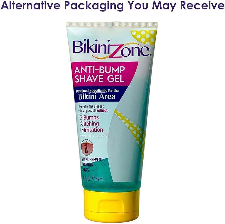 Bikini Zone Anti-Bump Shave Gel for Sensitive Areas, 5 Oz, 3 Pack - Image 2