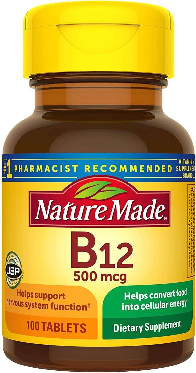 Nature Made Vitamin B-12 500 mcg Tablets 100 ea (Pack of 2) - Image 1