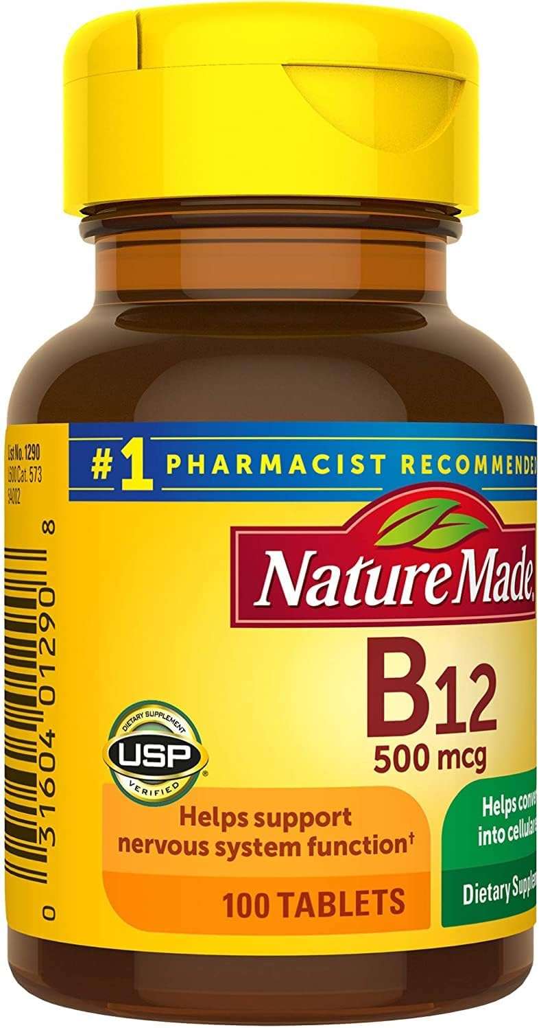 Nature Made Vitamin B-12 500 mcg Tablets 100 ea (Pack of 2) - Image 2